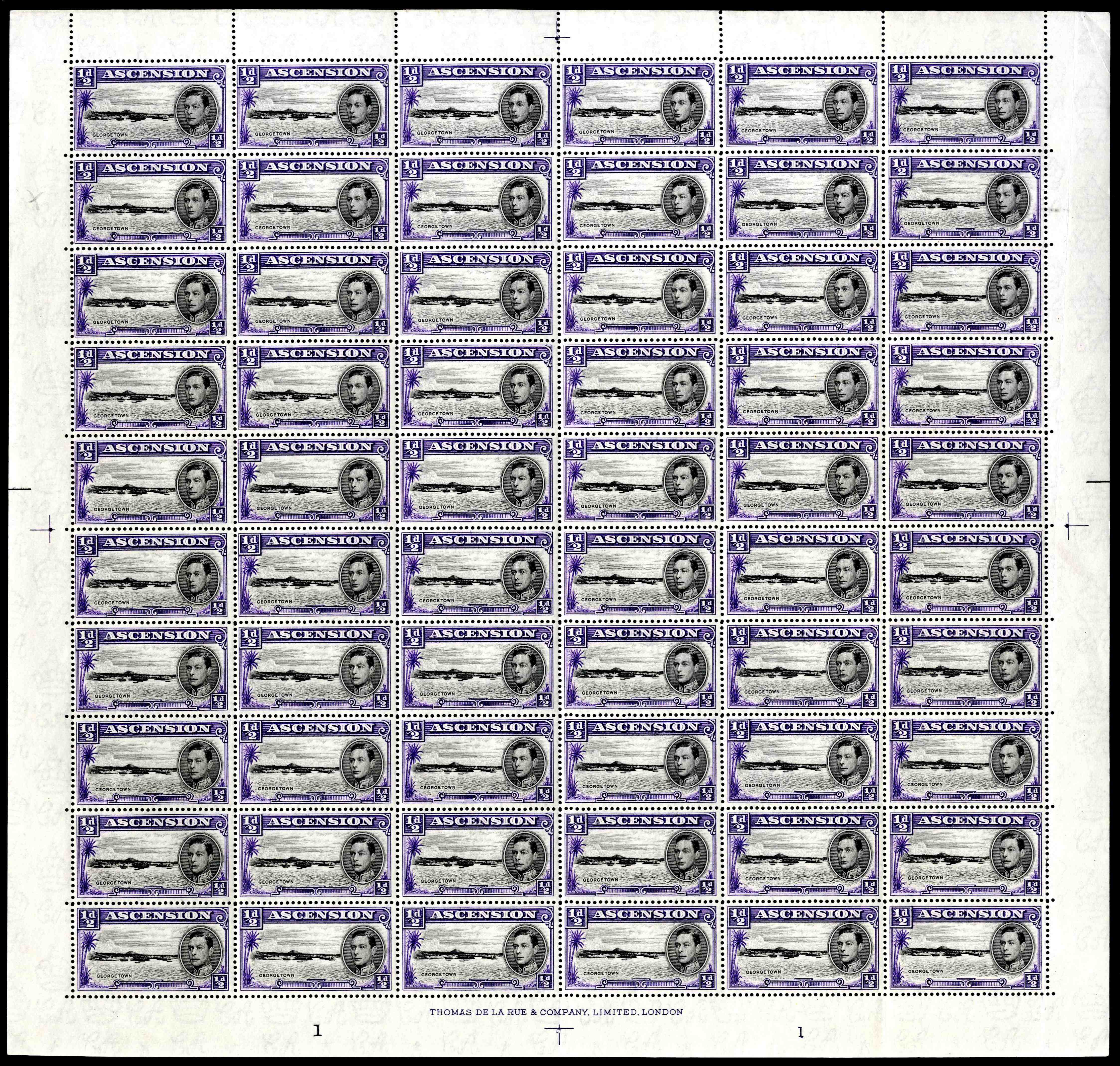 Ascension SG 38 sheet mint