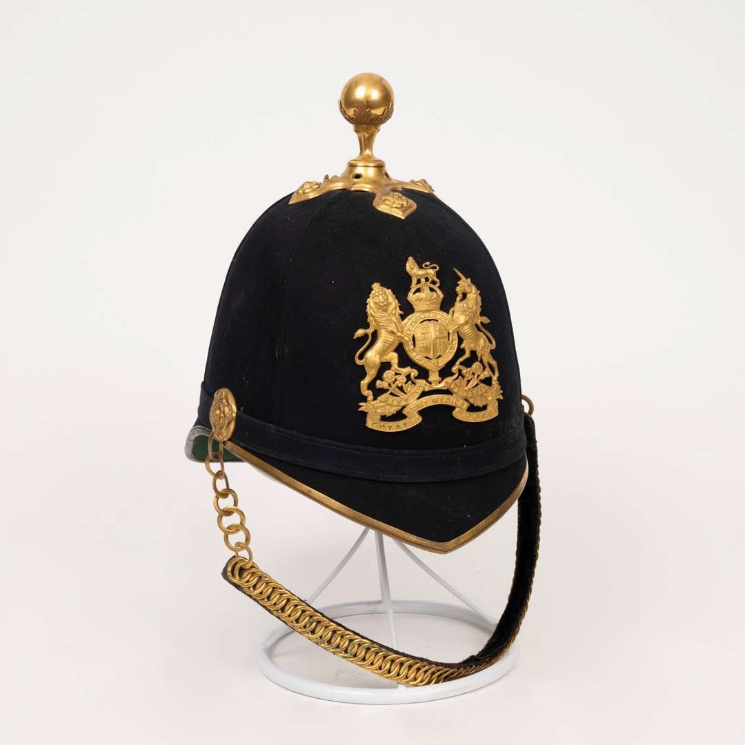 Blue Cloth Helmet, other ranks, Royal Army Medical Core