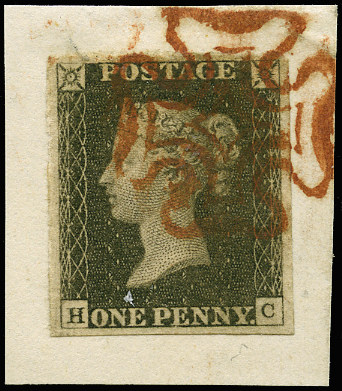 GB 1841  SG3 Pl.3 Penny Black