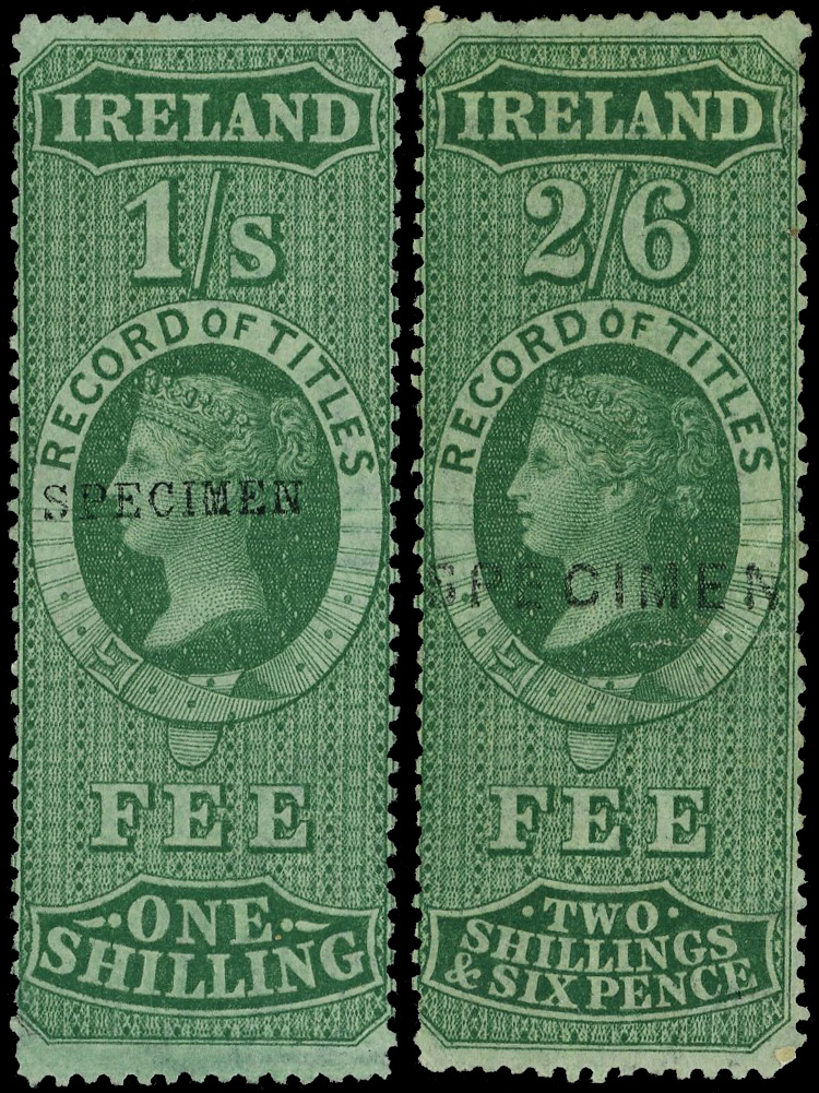 Ireland Record of Titles Specimen Set Per 12½