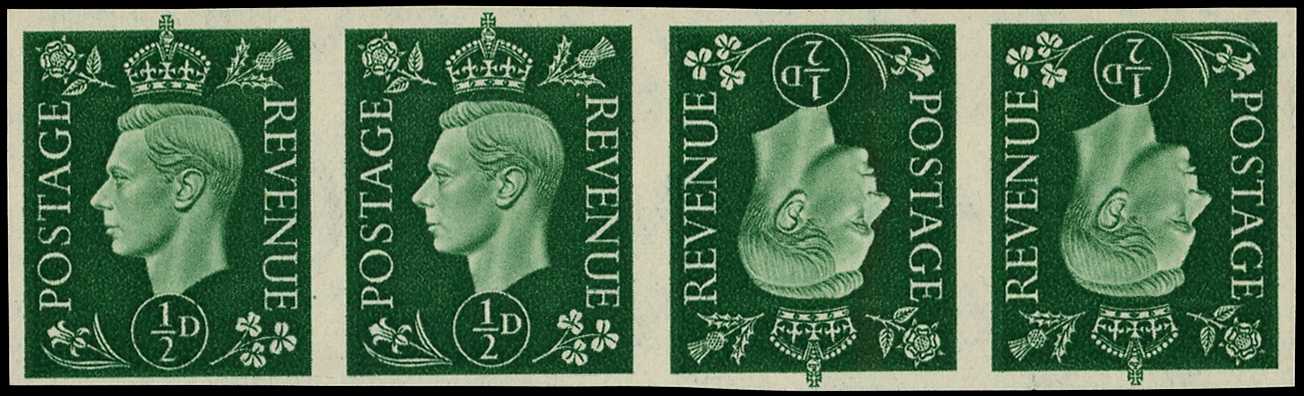 1937 ½d green (dark colours)...