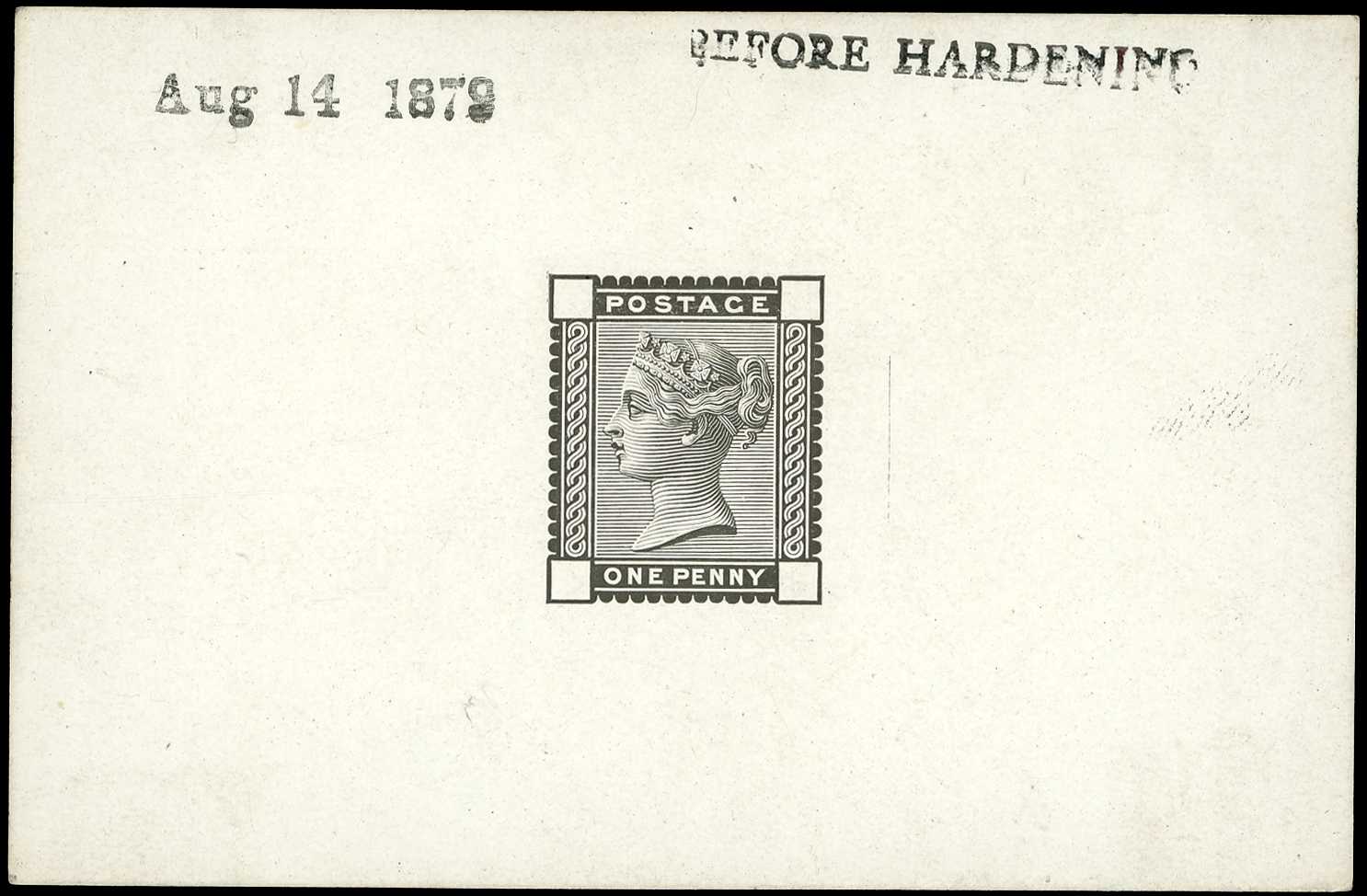 1880 1d Die proof. Very fine example printed...