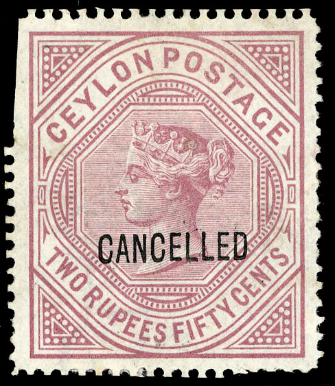 Ceylon SG 138 opt Cancelled 
