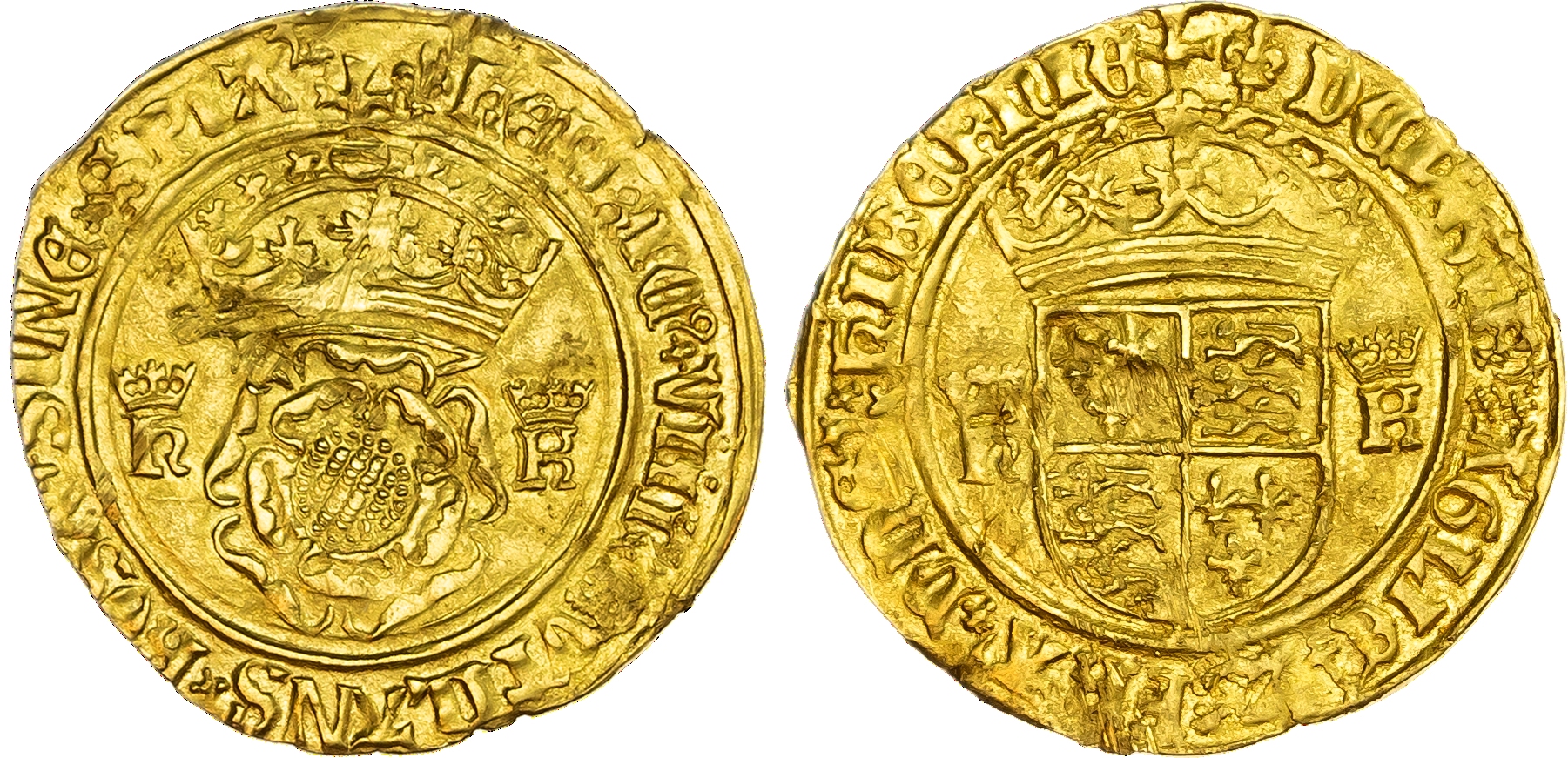 Henry VIII (1509‑47), Gold Crown of the double‑rose,