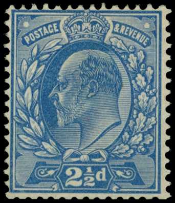 1901 2½d perforated colour trial in bright...