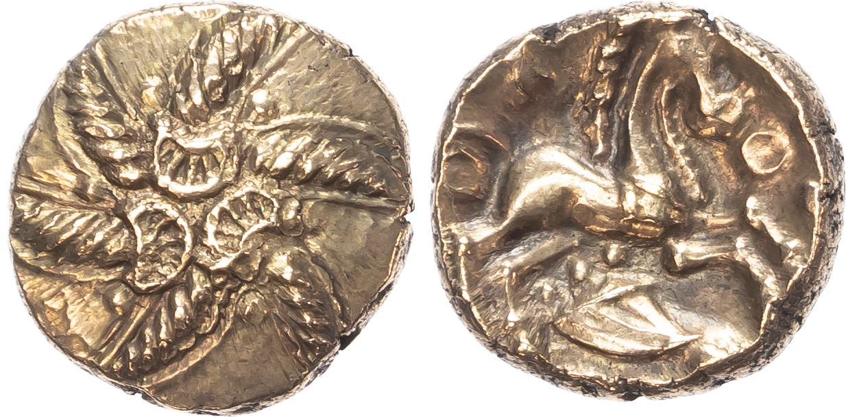 Trinovantes and Catuvellauni, Addedomaros (c. 45-25 BC) AV Stater, 5.54g. 