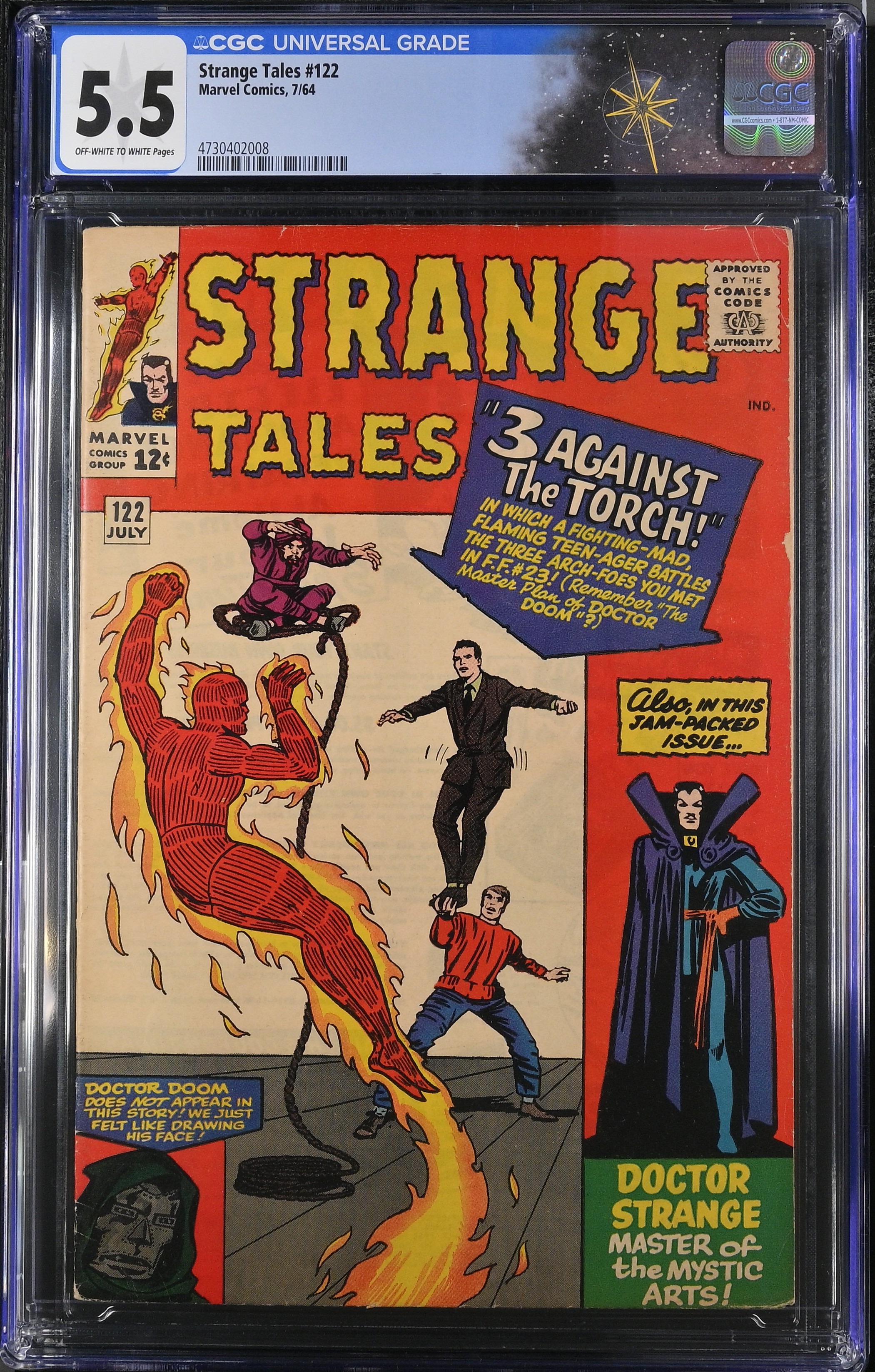 Strange Tales #122 CGC 5.5 1st Full Appearance of Nightmare (Marvel Comics, 1964) Off-White to White Pages