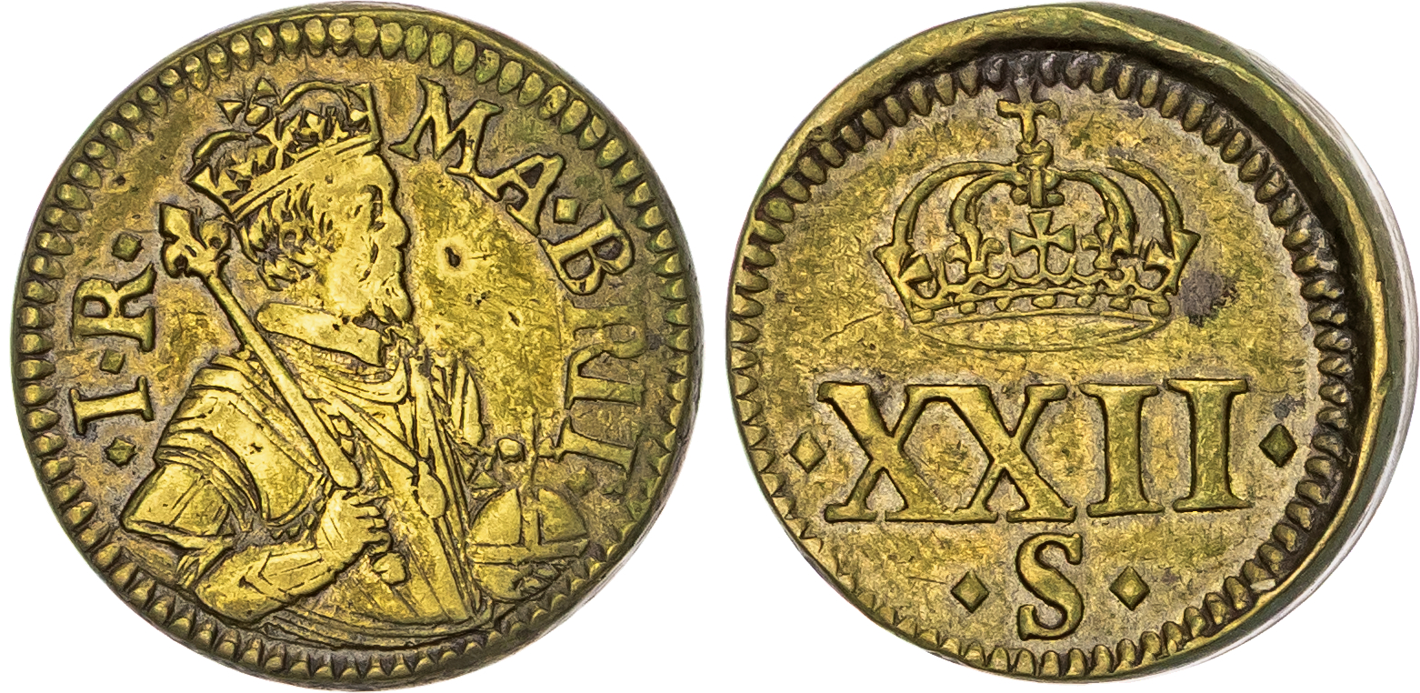 Brass Coin Weights [5] of James I (1603-1625) and Charles I (1625-1649). [5]