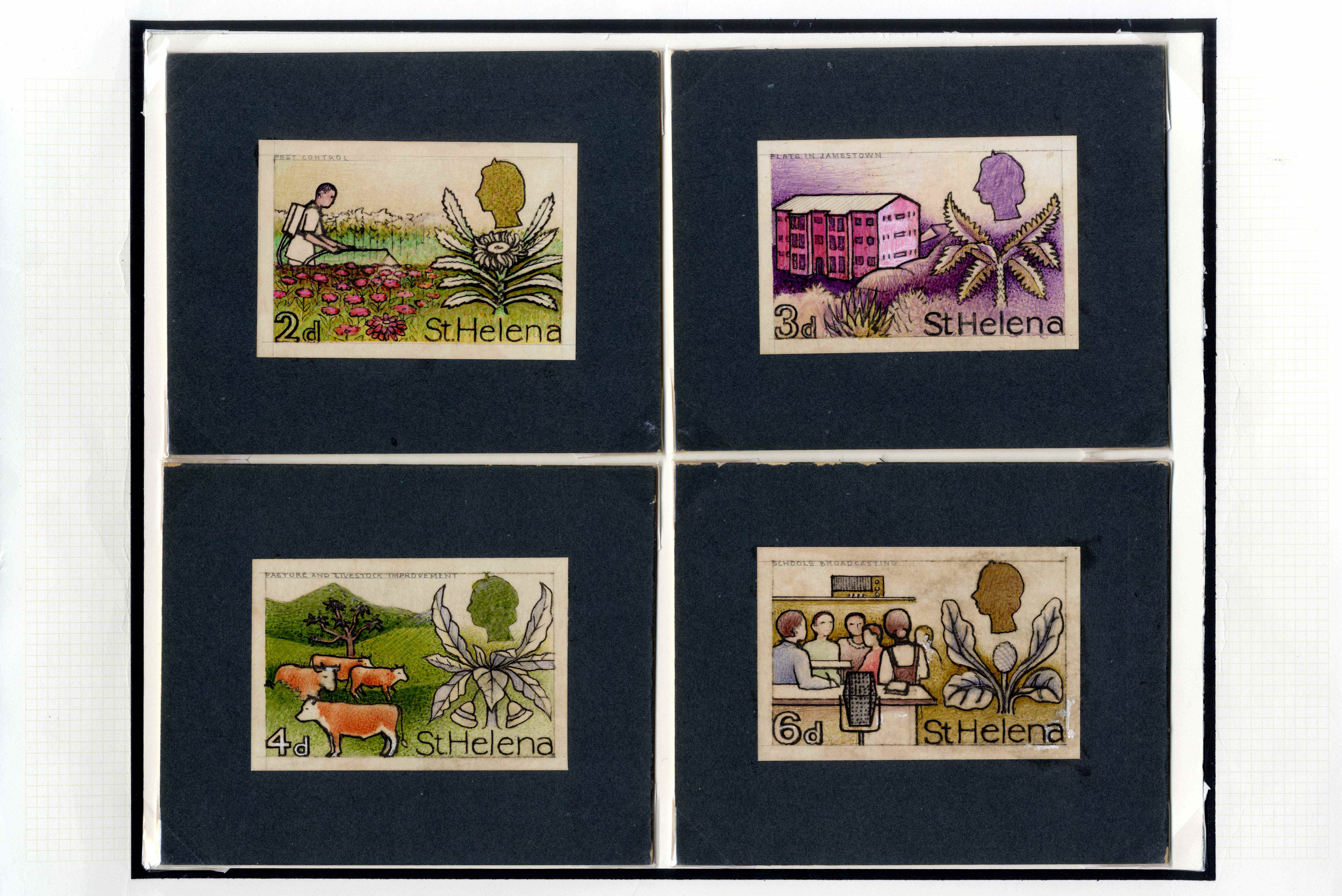 St Helena SG 226-240 artwork