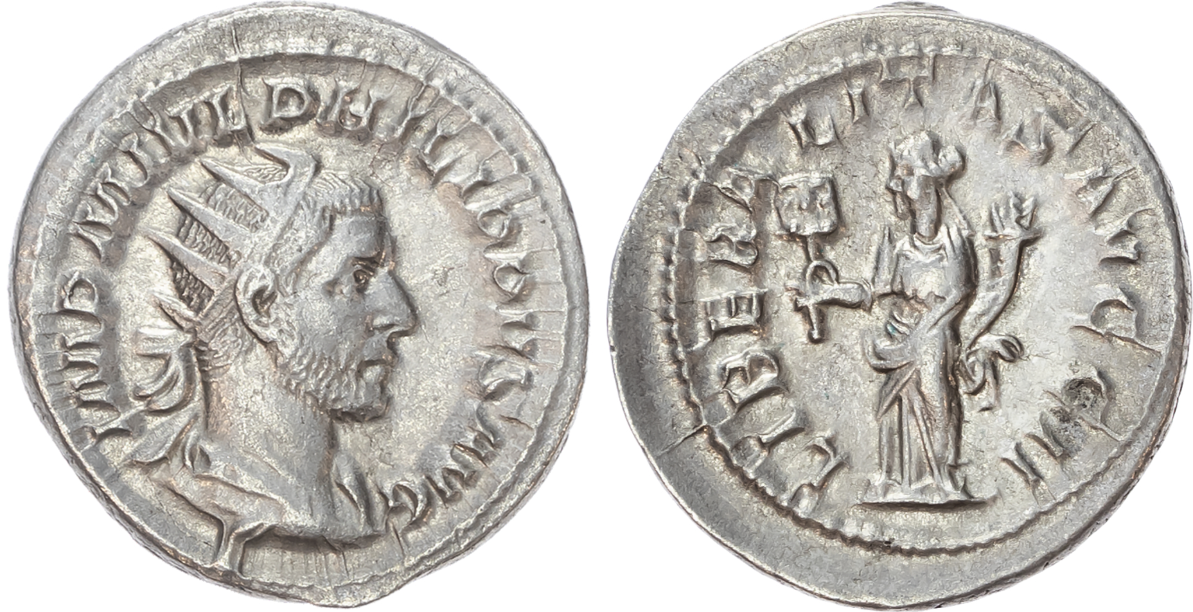 Philip I (AD 244-249) AR Antoninianus, Rome, AD 244-247, 5.66g. 