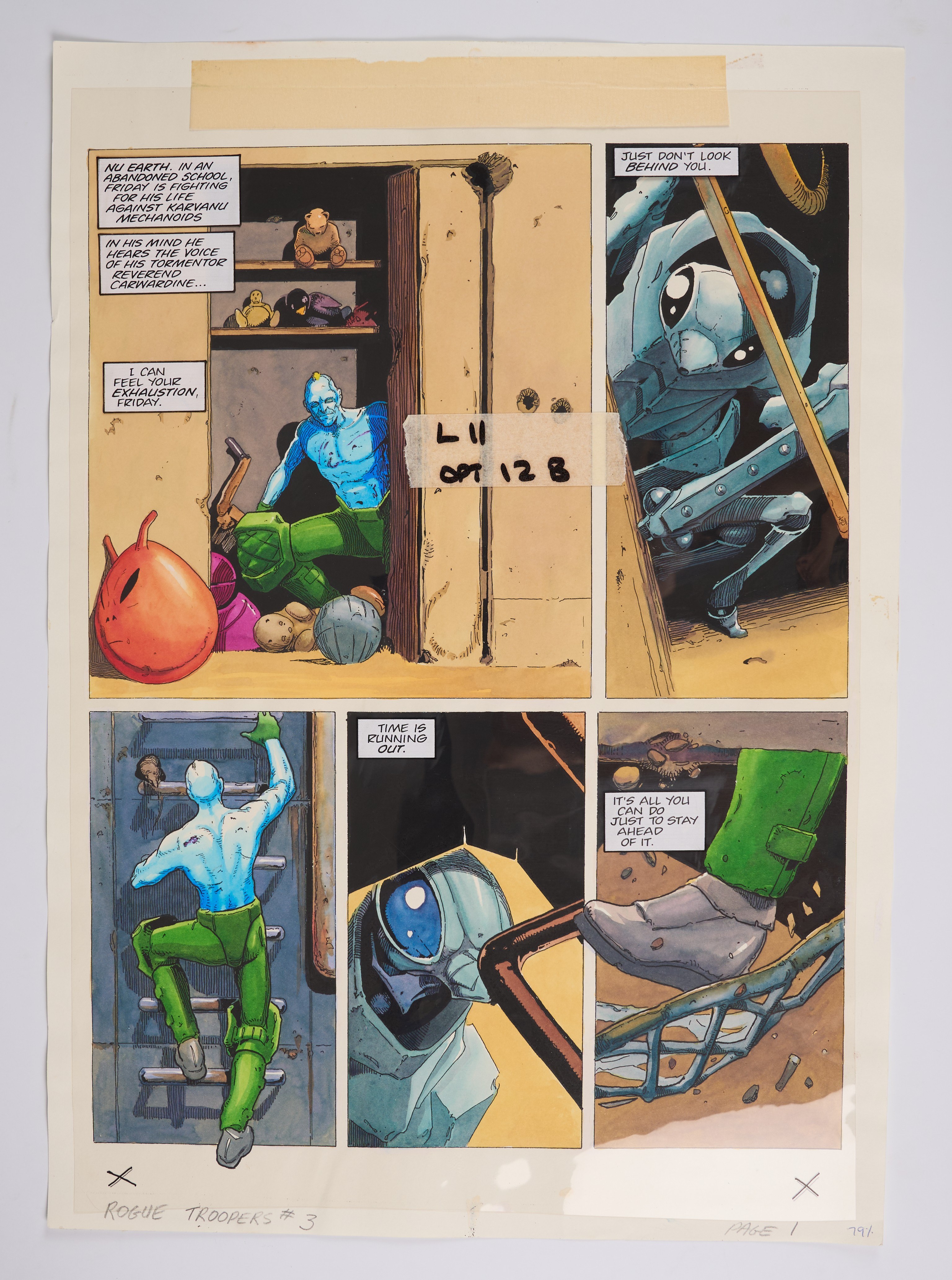 Alex Ronald 2000 AD Prog #1016 Rogue Troopers Rogue Trooper Friday Colour Story Pages (Fleetway, 1996) Total 6