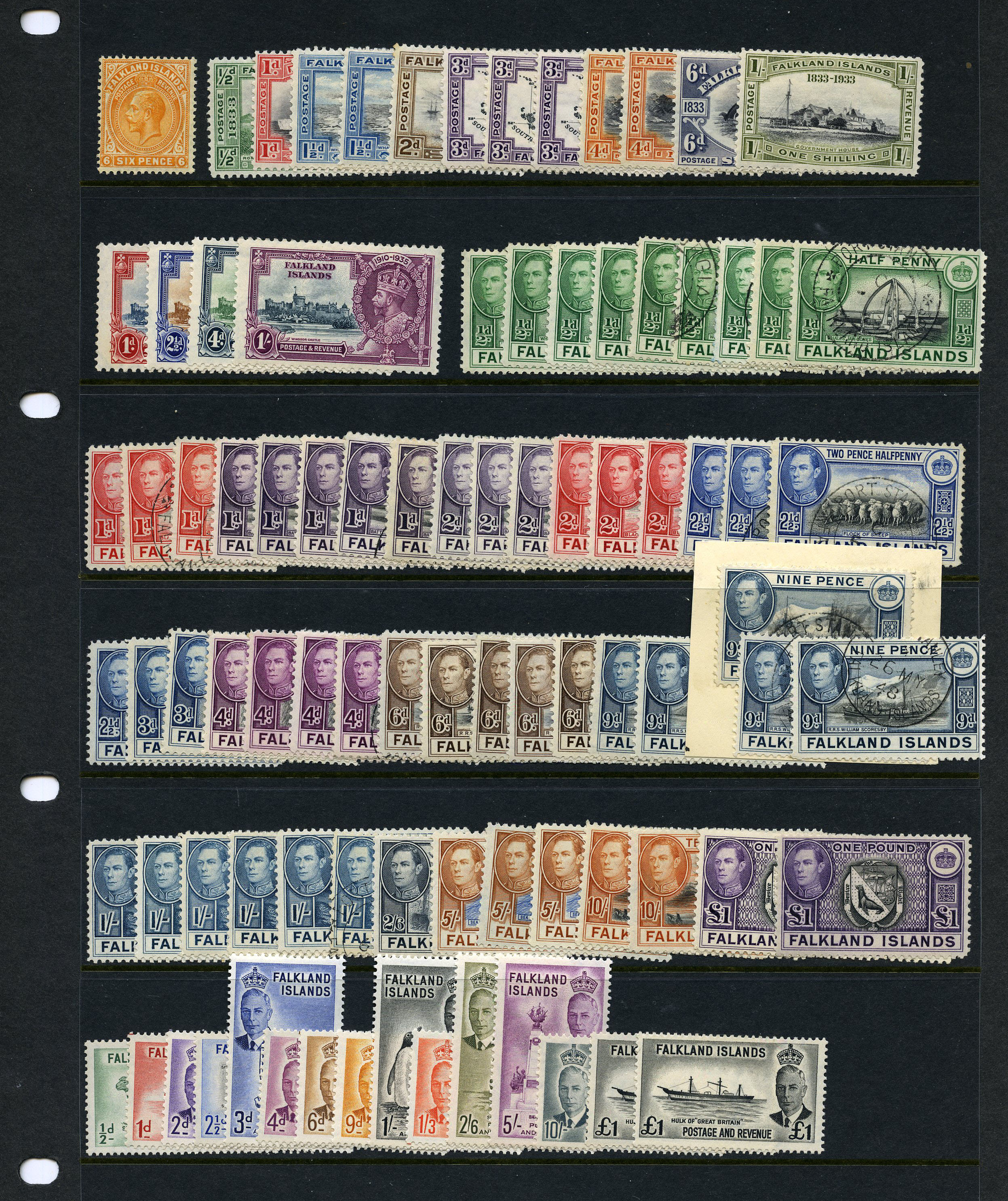 1925-83 range on Hagner sheets with Centenary...