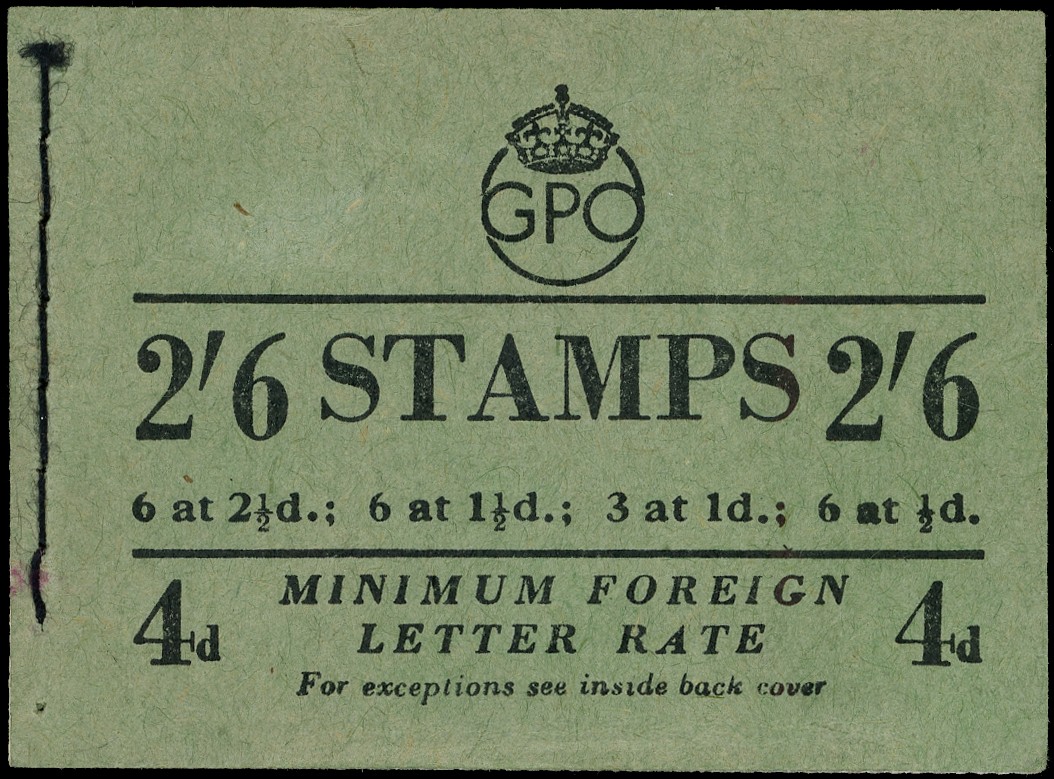 Great Britain 1952 2s6d Booklet. Superb example.  Spec....