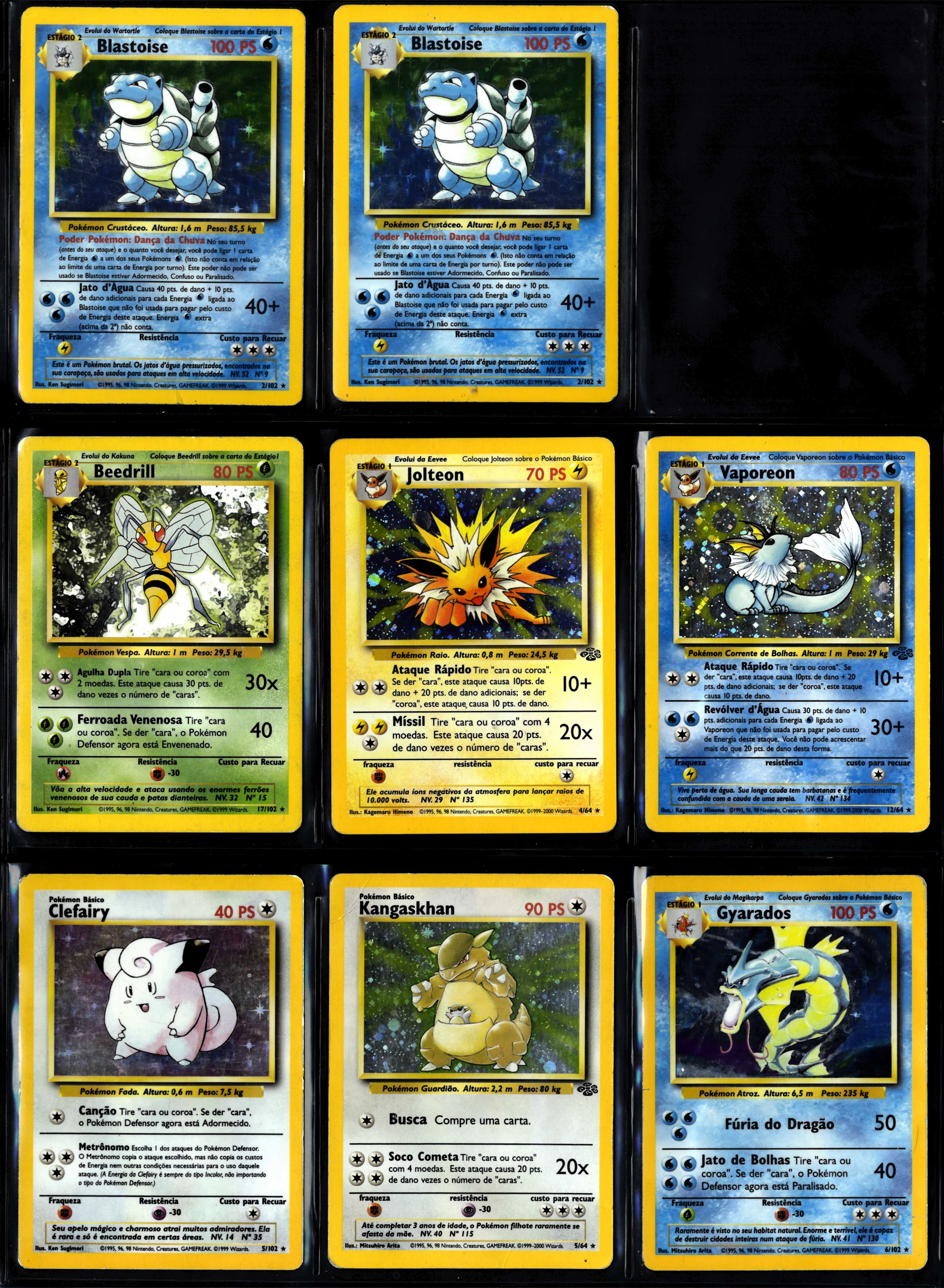 PORTUGUESE Small Bundle - Base Set & Jungle - 8 cards 