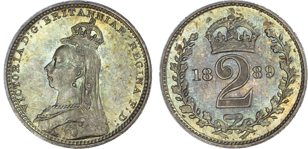 Victoria (1837-1901), Maundy set, 1889