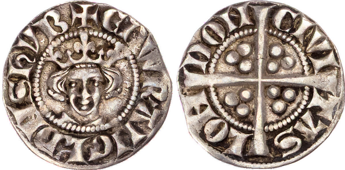 Edward I (1272-1307), AR Penny, Class 4a (1282-9), London mint.