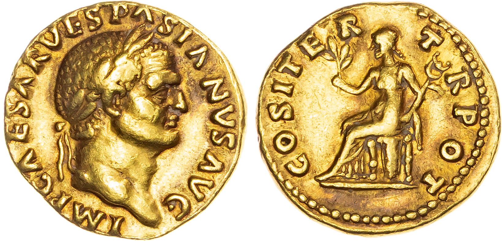 Vespasian (AD 69-79) AV Aureus, Rome, AD 70, 7.26g.