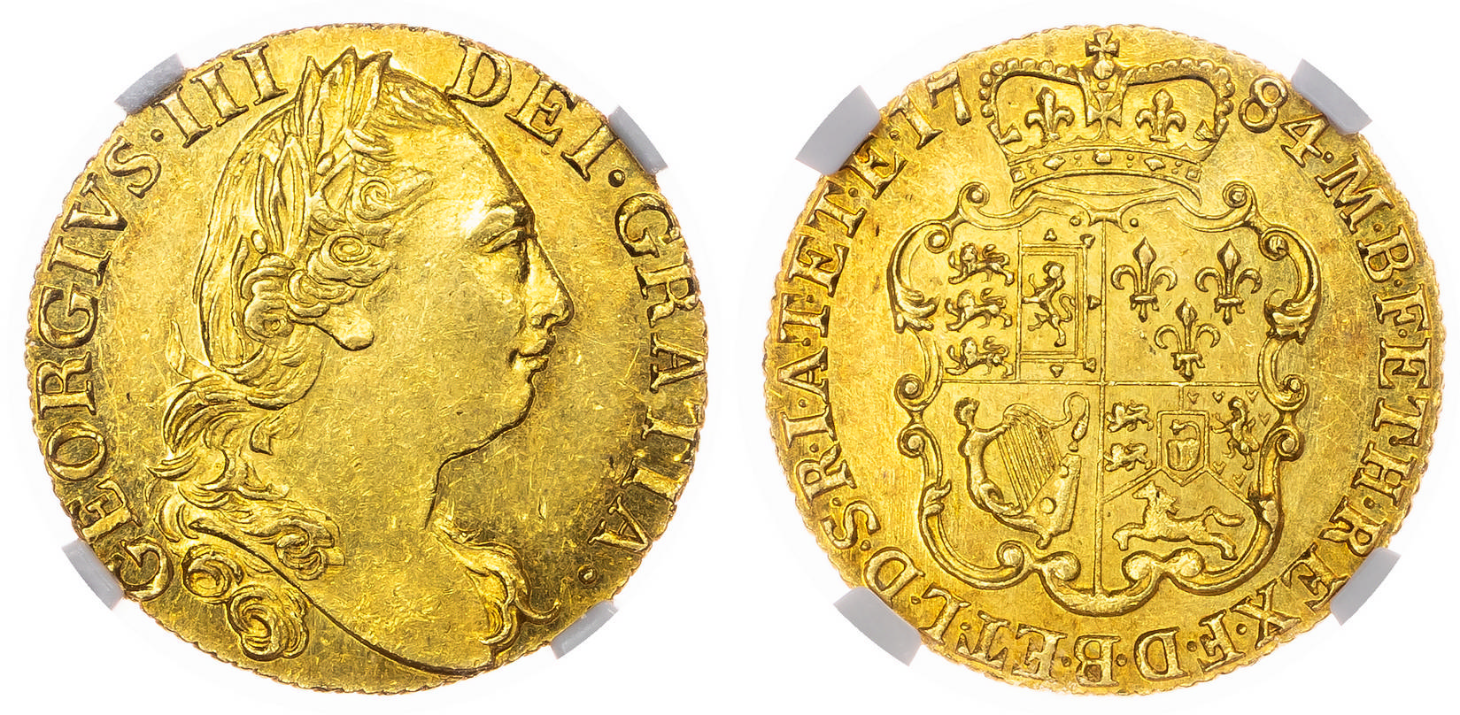 George III (1760-1820), Guinea, 1784. NGC MS61