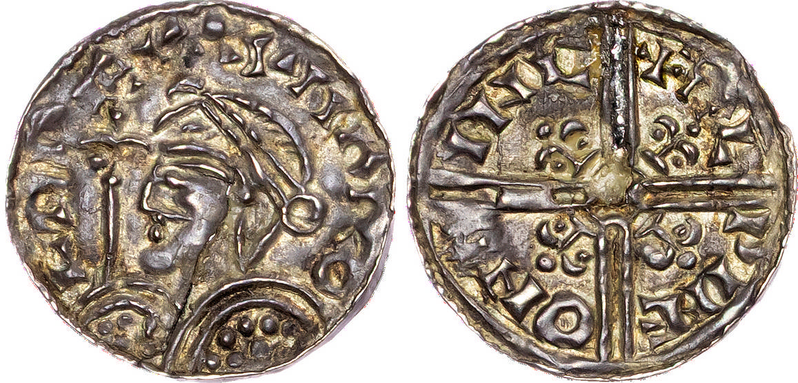 Harold I (1035-1040) Harold I, Penny, jewel cross type, Winchester.