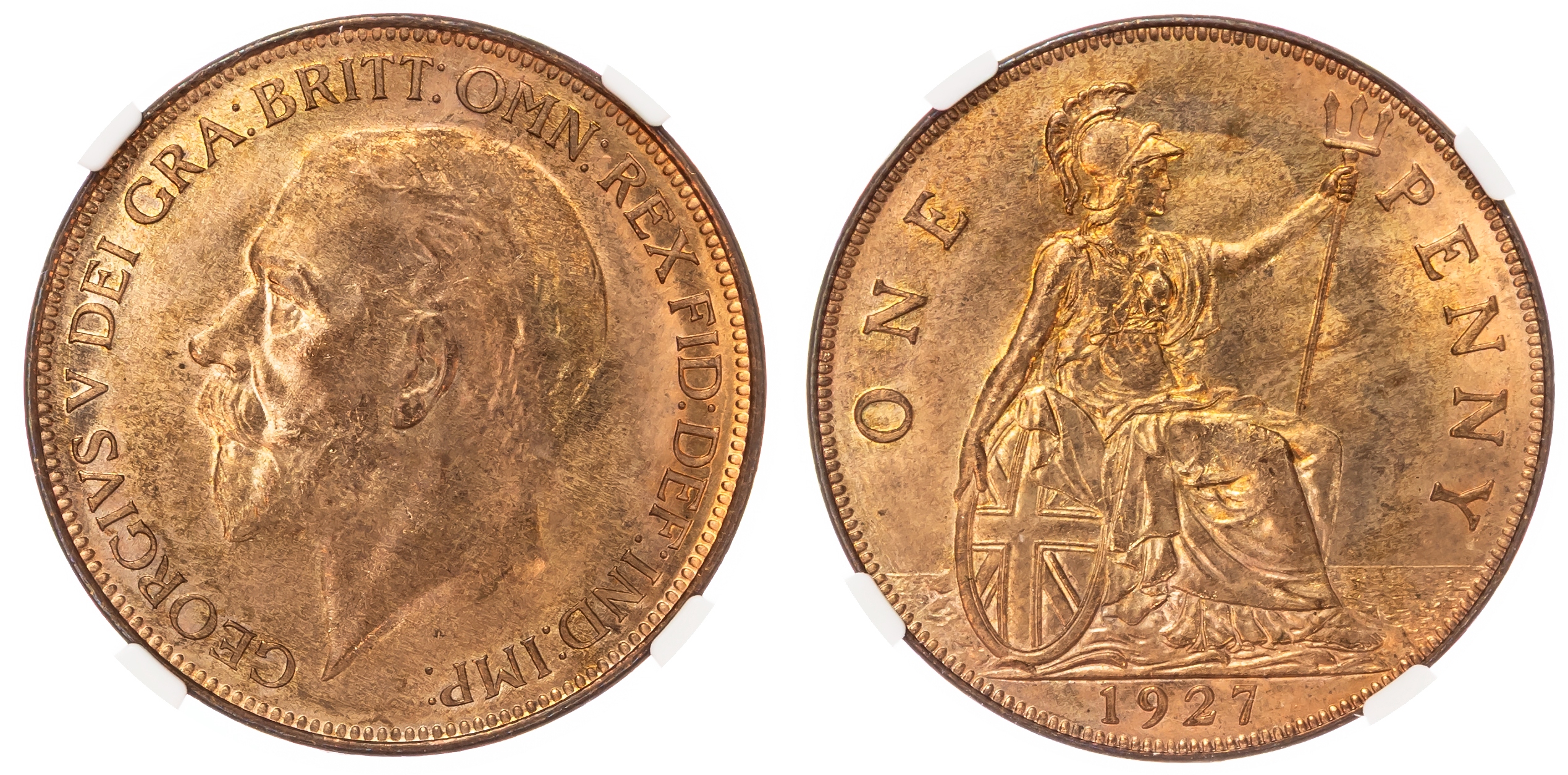 George V (1910-1936), Penny, 1927. 