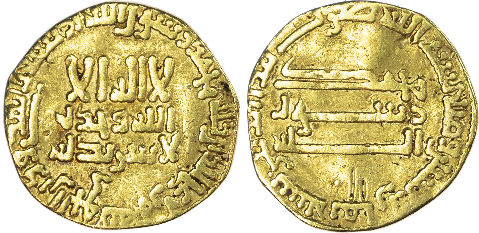 Abbasid, temp. Al‑Mahdi (AH 158‑169 / 775‑785 AD), gold Dinar, AH 168 / 784/5 AD