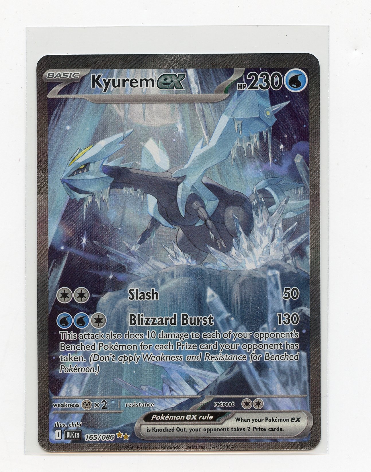 Kyurem ex #165 SIR Black Bolt - (NM)