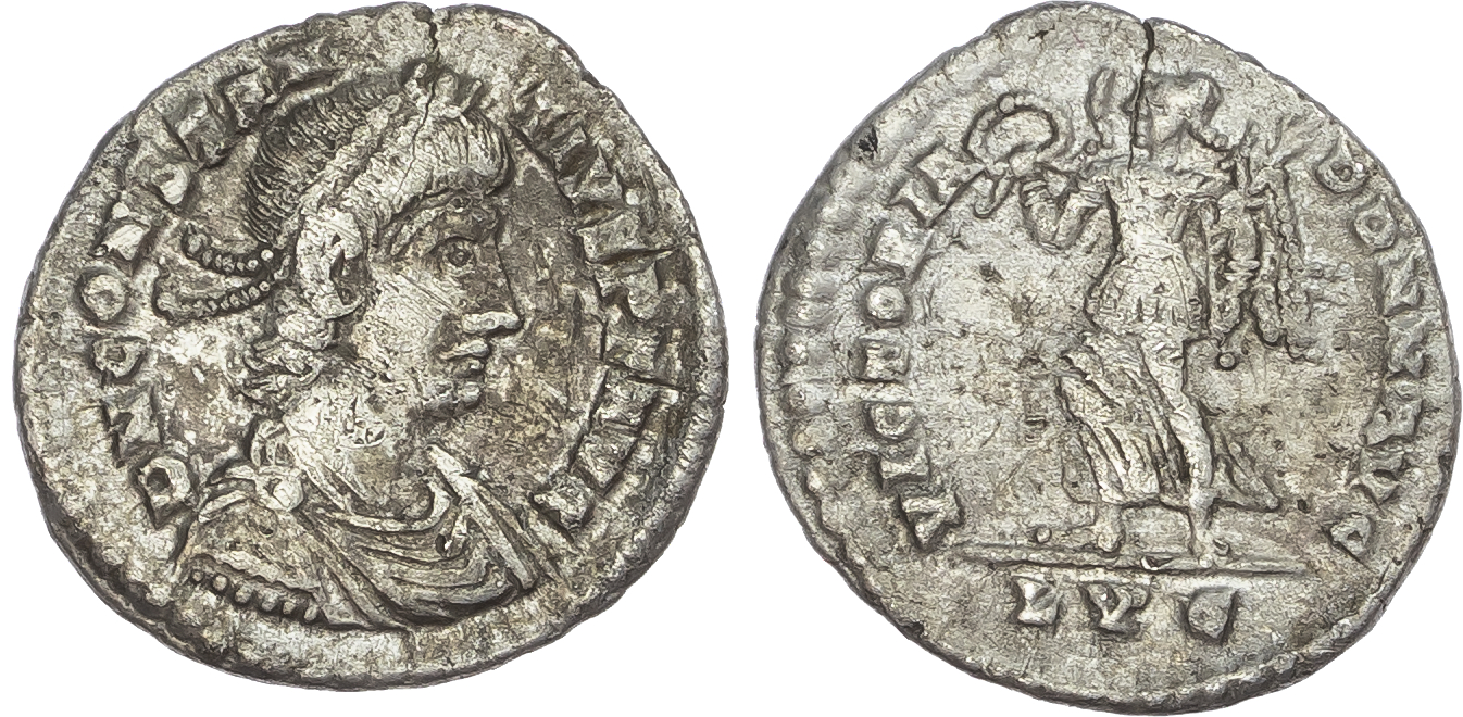 Constantius II (AD 337-361) AR Siliqua, Lugdunum, 2.32g.