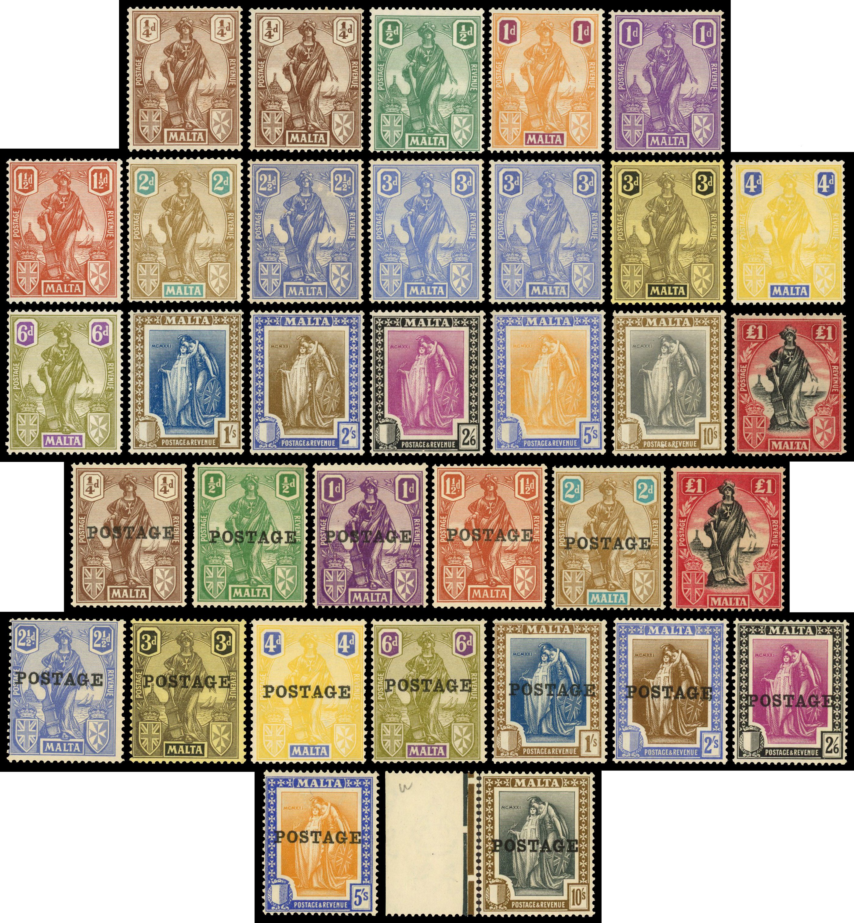 Malta 1922-26 Melita collection