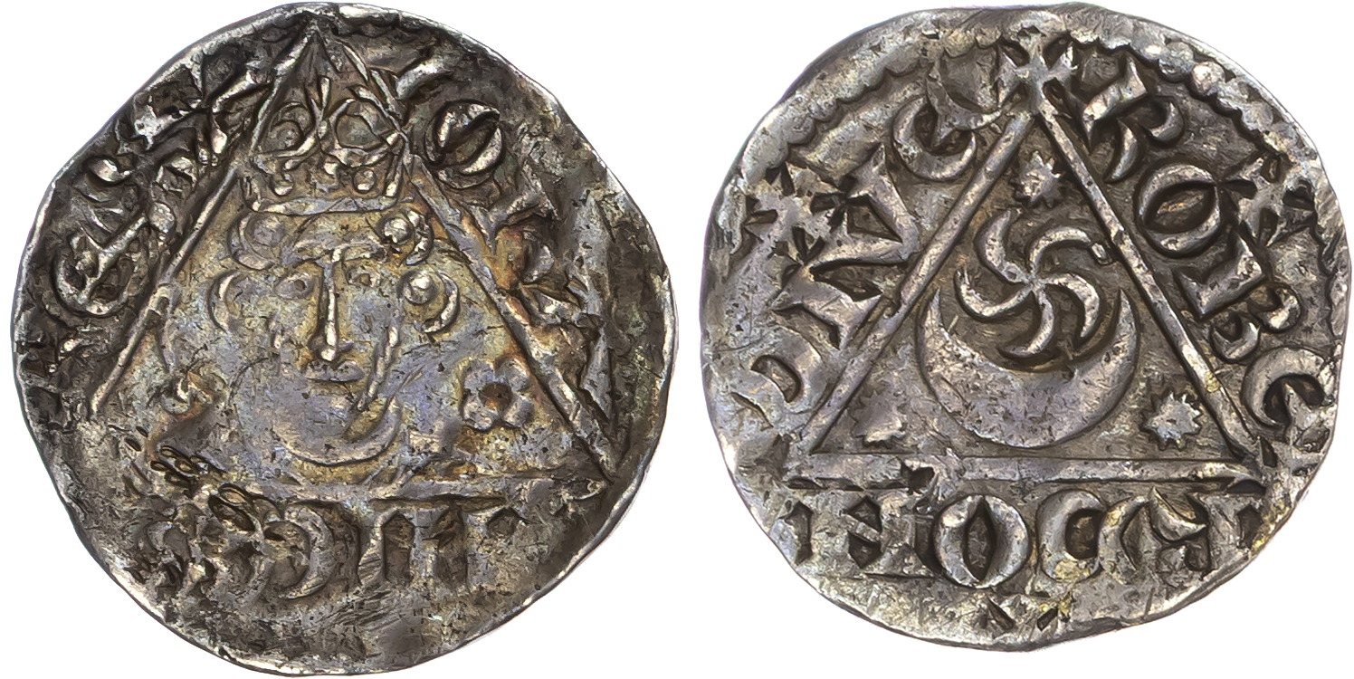Ireland, John (1199-1216), Third (‘Rex’) Coinage (1208/1209-c. 1211/1212), AR Penny, Dublin mint, Roberd as moneyer.