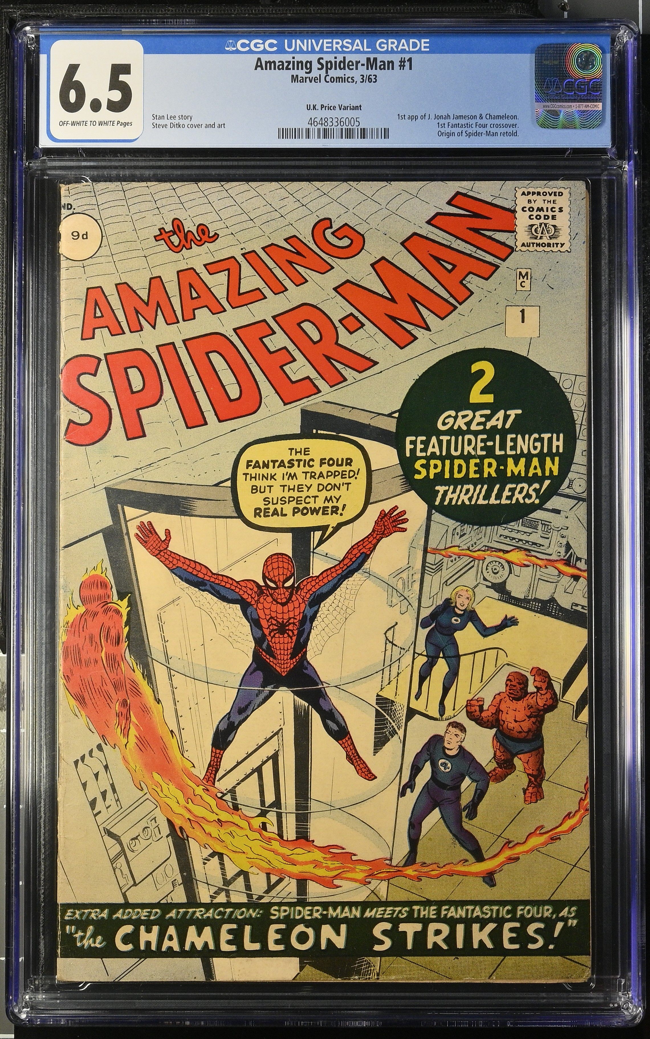 Amazing Spider-Man #1 (Marvel Comics 1963) CGC 6.5