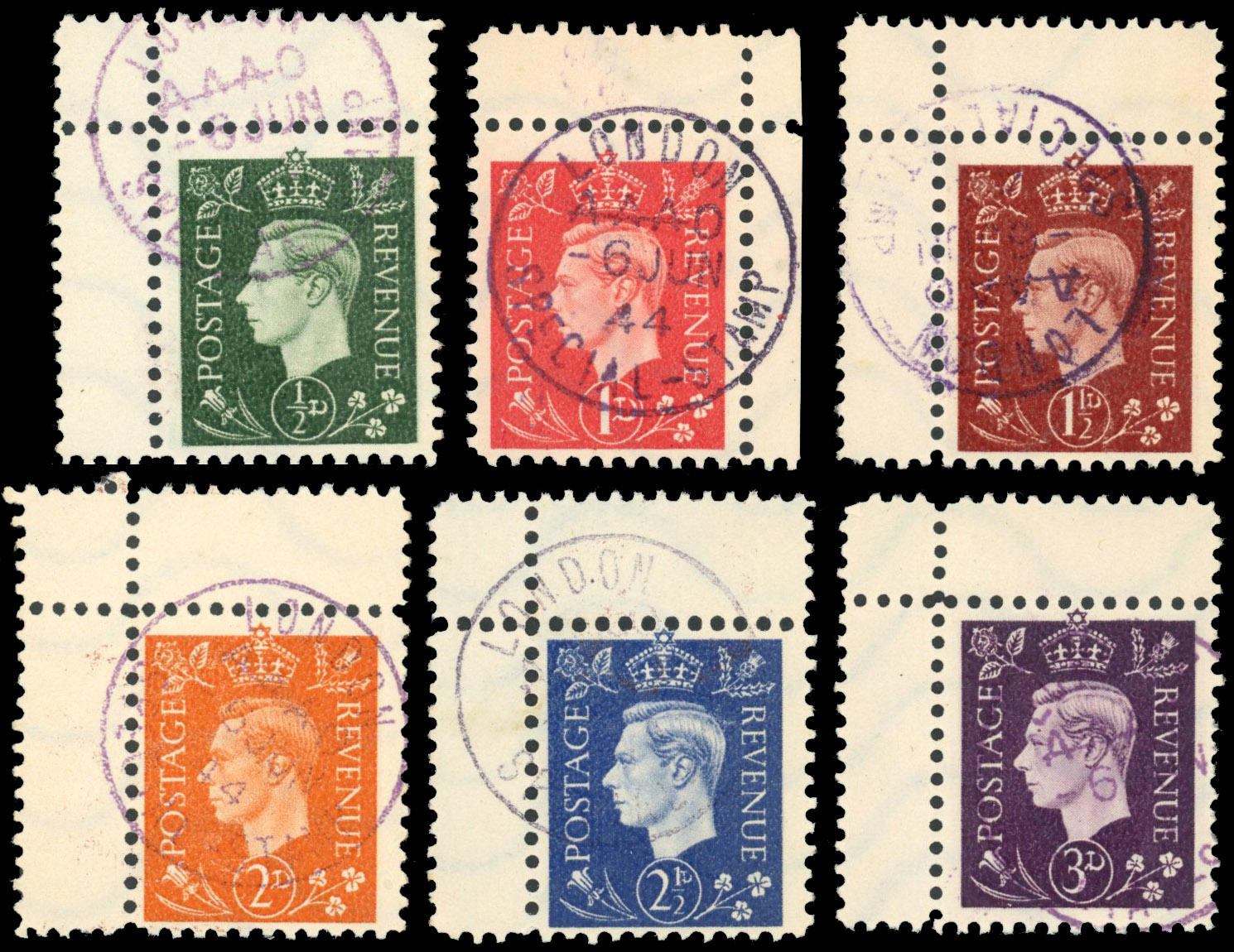 GB 1944 German propaganda forgeries set 'used'