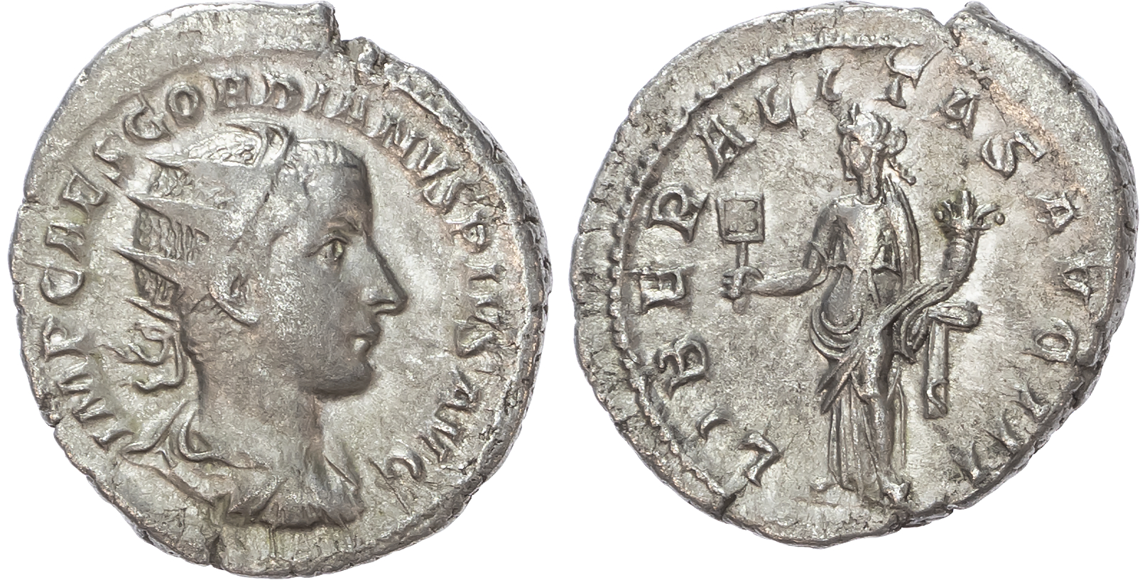 Gordian III (AD 238-244) AR Antoninianus, Rome, 4.72g. 