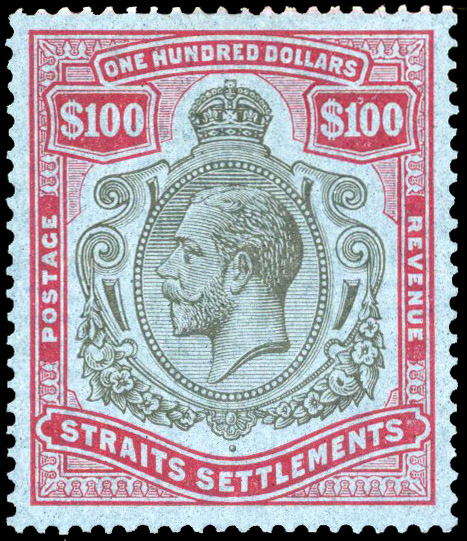 Straits Settlements 1921-33 $100 Script wmk