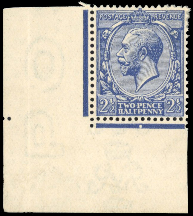 GB 1912-24 Royal Cypher 2½d royal blue mint