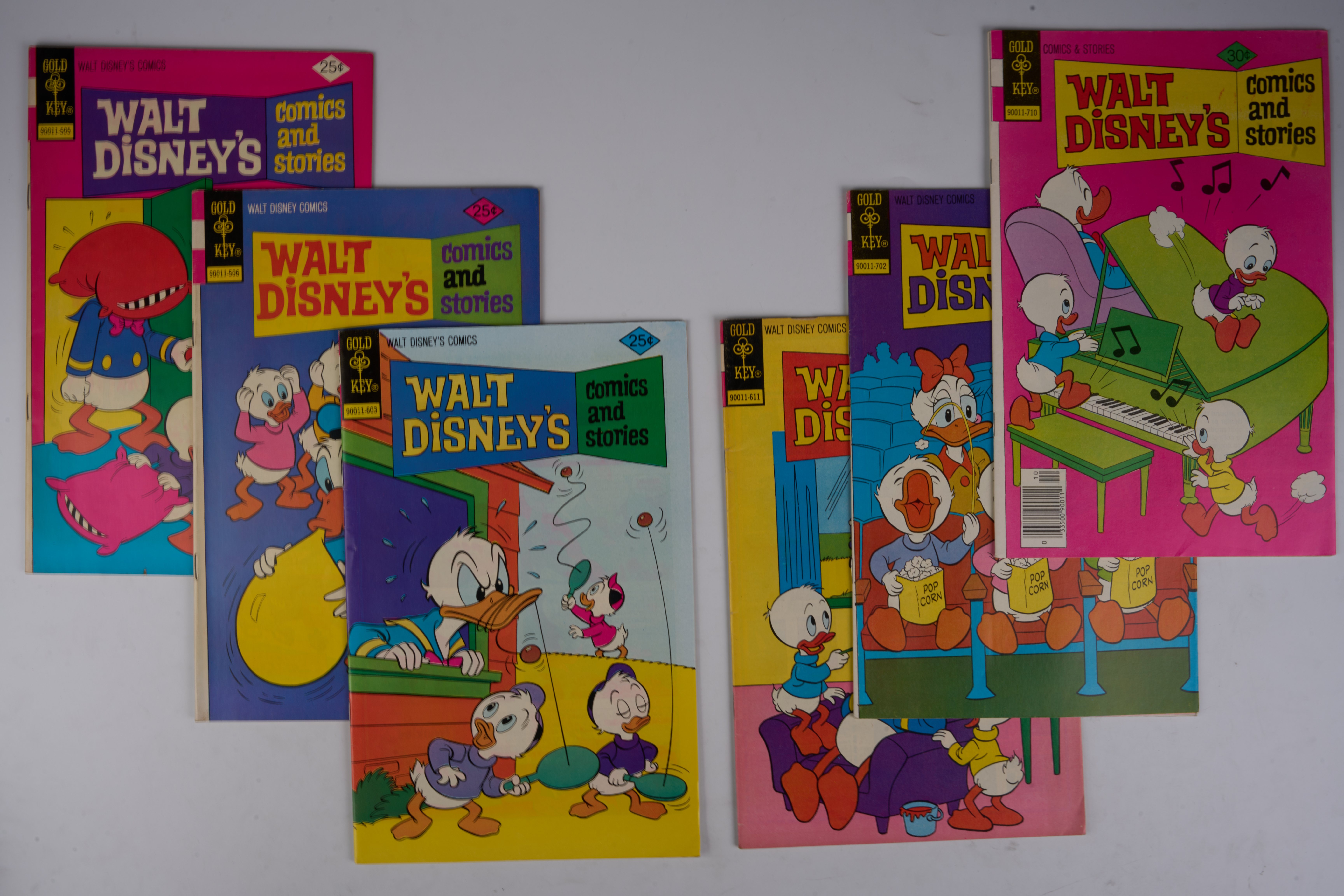 Walt DIsney's Comics and Stories, Donald Duck, Goofy and More (Gold Key/Gladstone/Whitman, 1970s-91) Bundle of 37