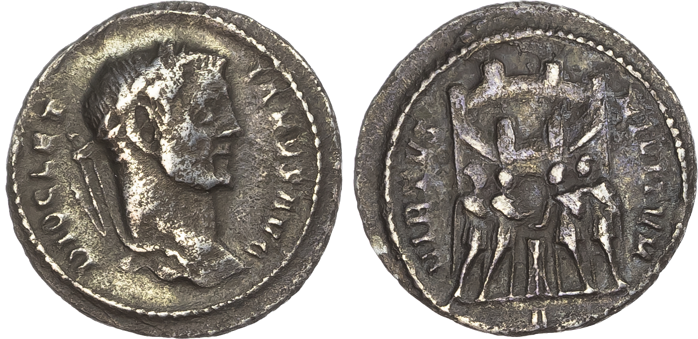 Diocletian (AD 284-305) AR Argenteus, Rome, 2.69g.