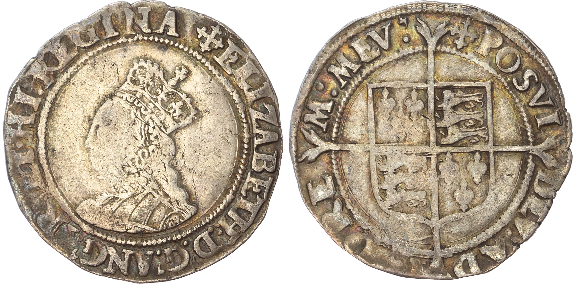 Elizabeth I (1558-1603). AR Shilling, Second issue. [2]