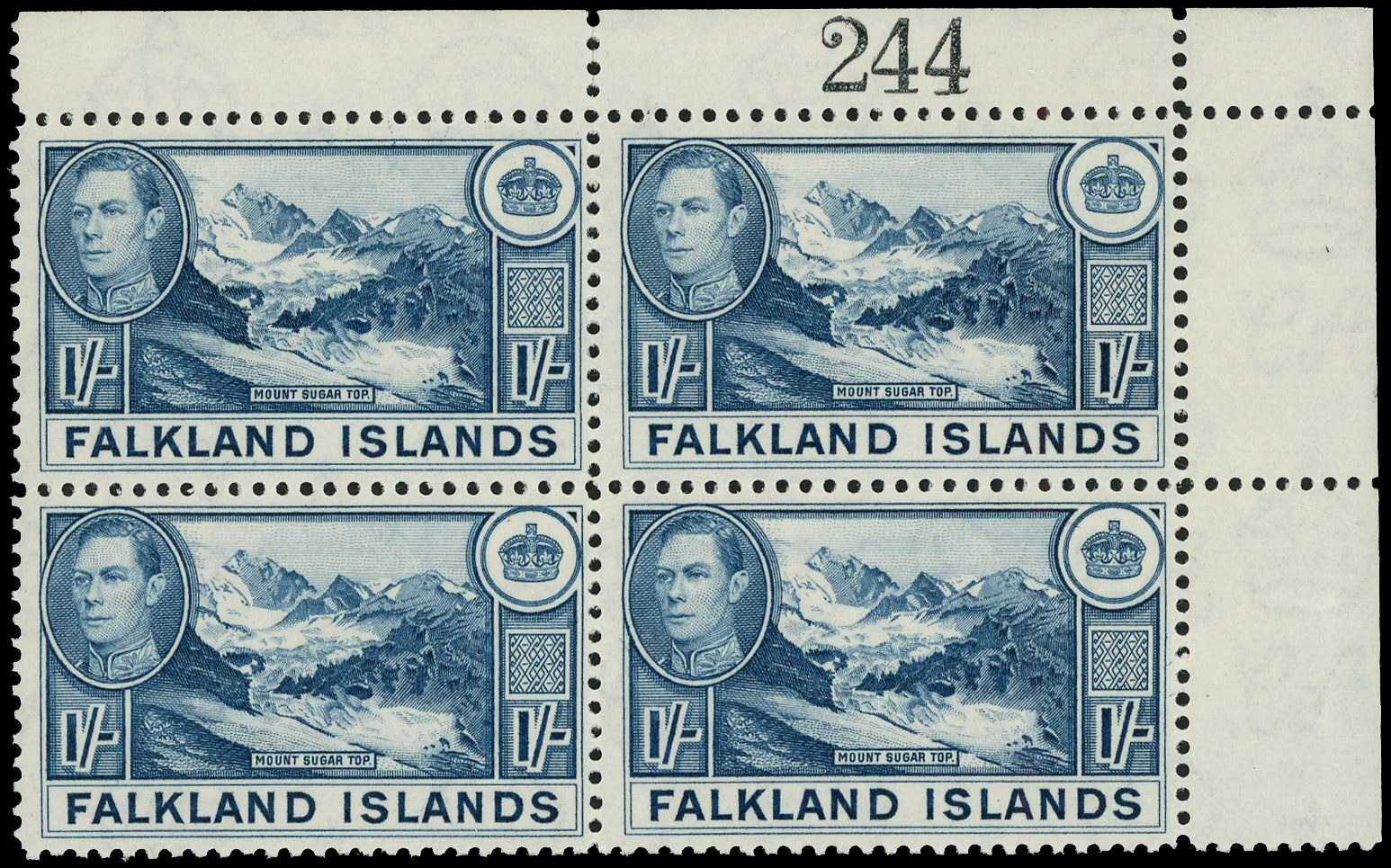Falkland Islands SG 158 block mint