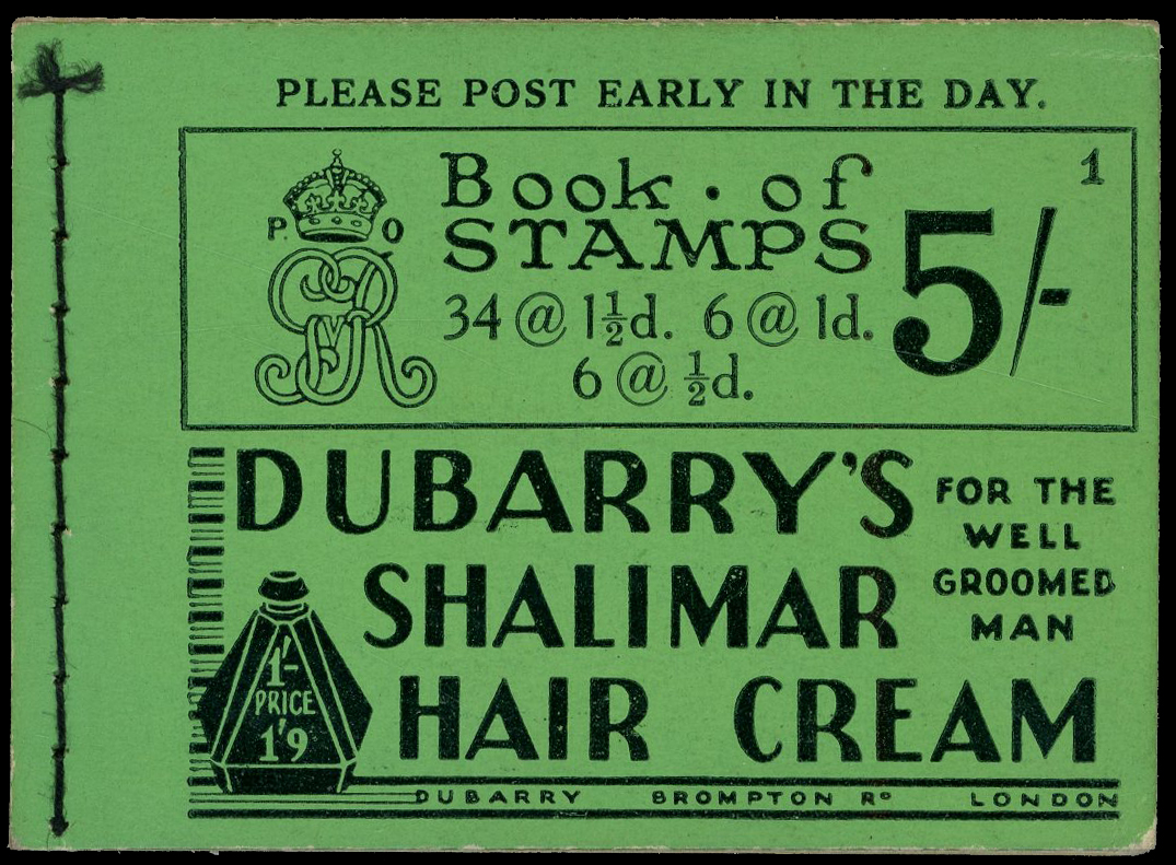 GB 1931 SGBB33 Booklet