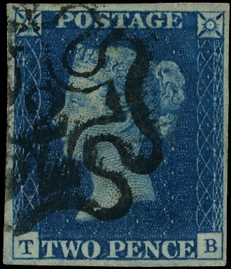 1840 2d Blue Pl.2. NO.2 MC...