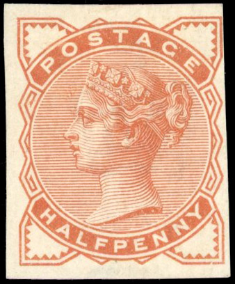 GB SG 187 1884 ½d Colour Trial