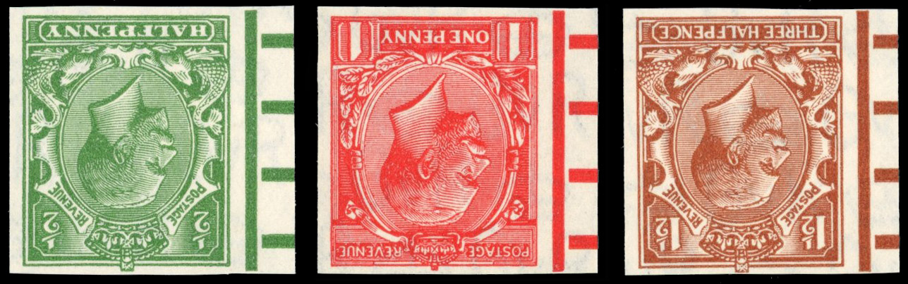 Great Britain 1934 ½d-1½d, Set of Three, BPMA Imprimatur, SG 418/20