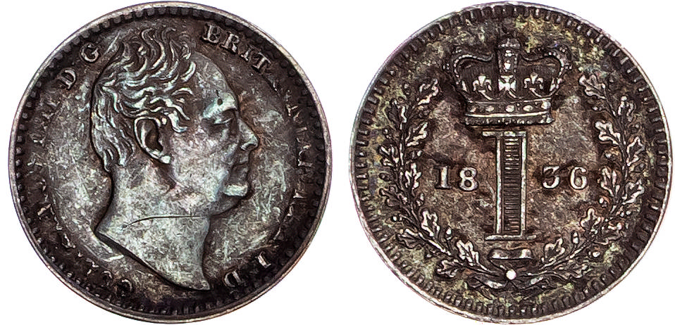 William IV (1830-1837), AR Maundy Set, 1836.