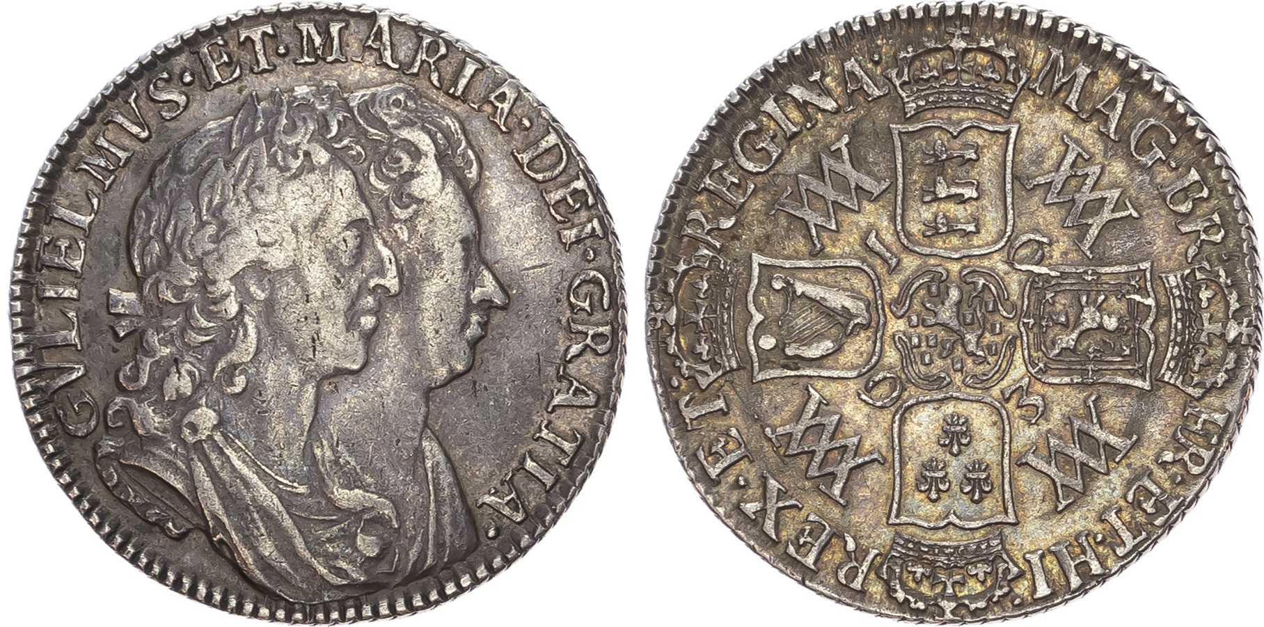 William and Mary (1689-1694), Shilling, 1693