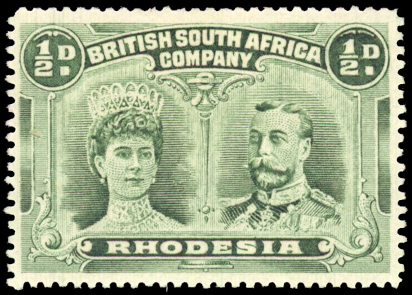 ½d dull bluish green group perf 15, RJL 11 mint
