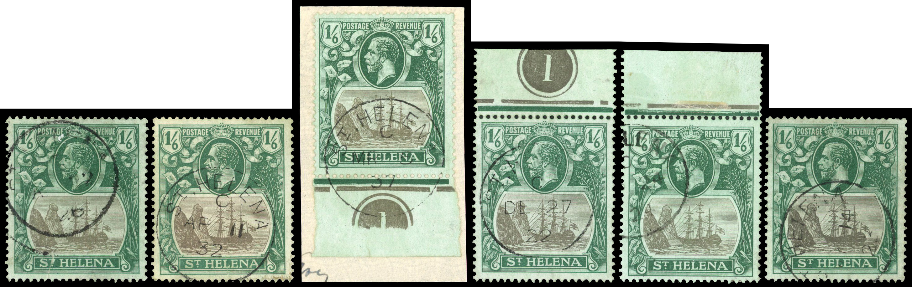 St Helena SG 93 vars group used