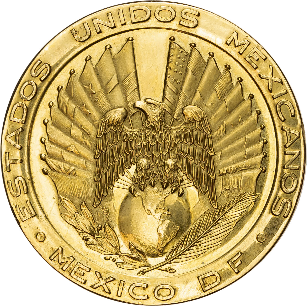 Mexico. VII Congress of the Panamerican Railroad AV Medal. 1950. 