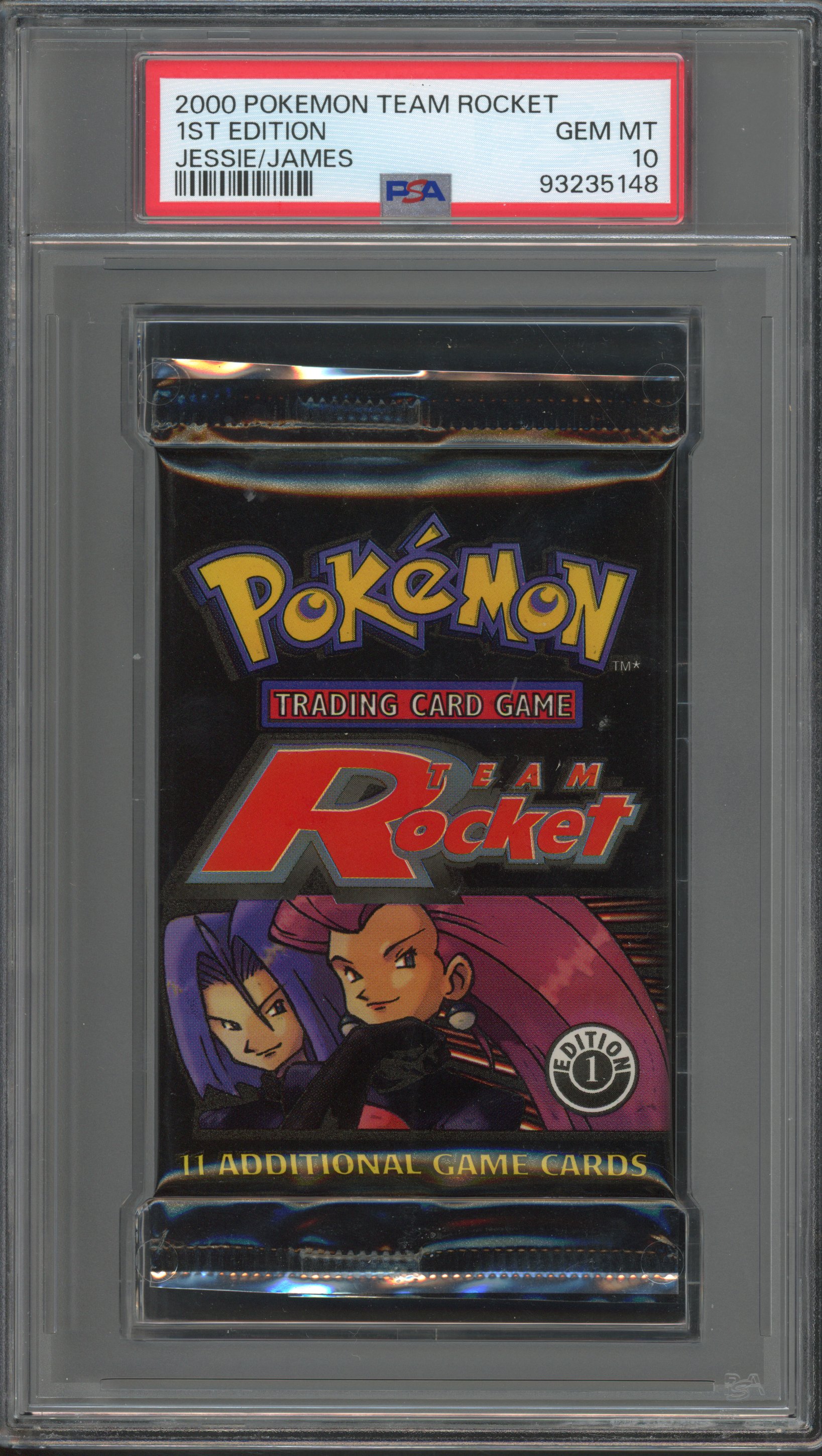 Pokémon TCG - 1st Ed Team Rocket Set Sealed Booster PSA Gem Mint 10 
