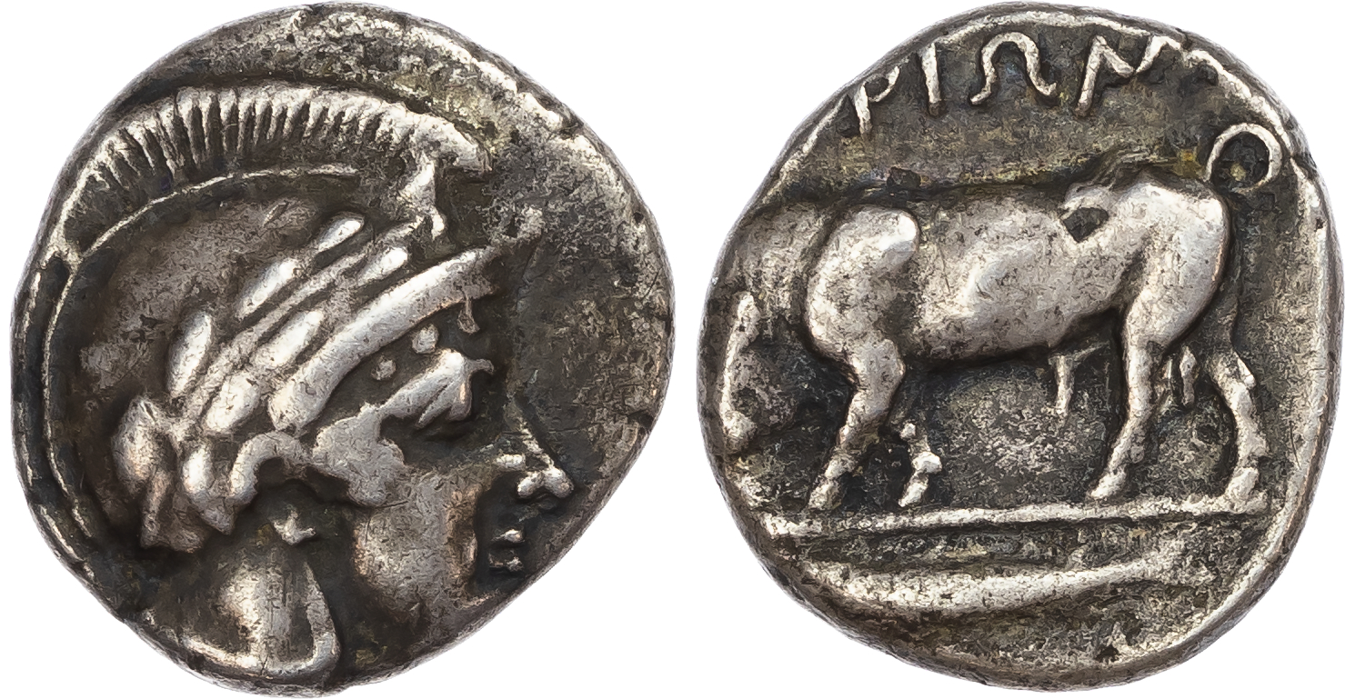 Lucania, Thurium (c. 443-400 BC) AR Stater, 7.66g. 