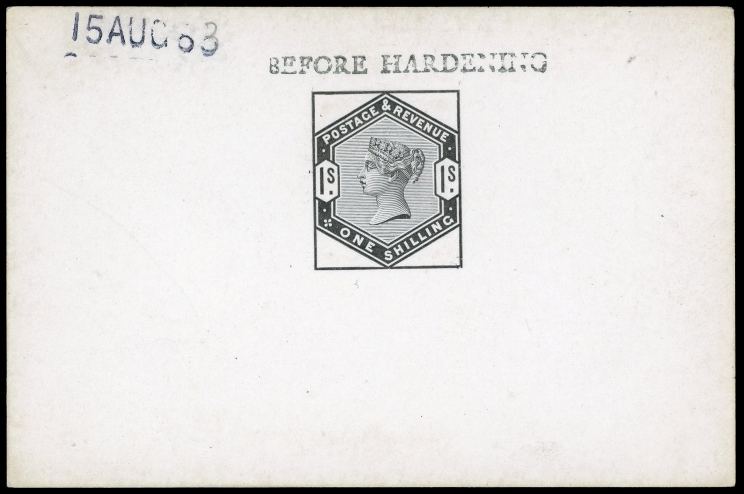 GB SG 196 1883 1s Die Proof